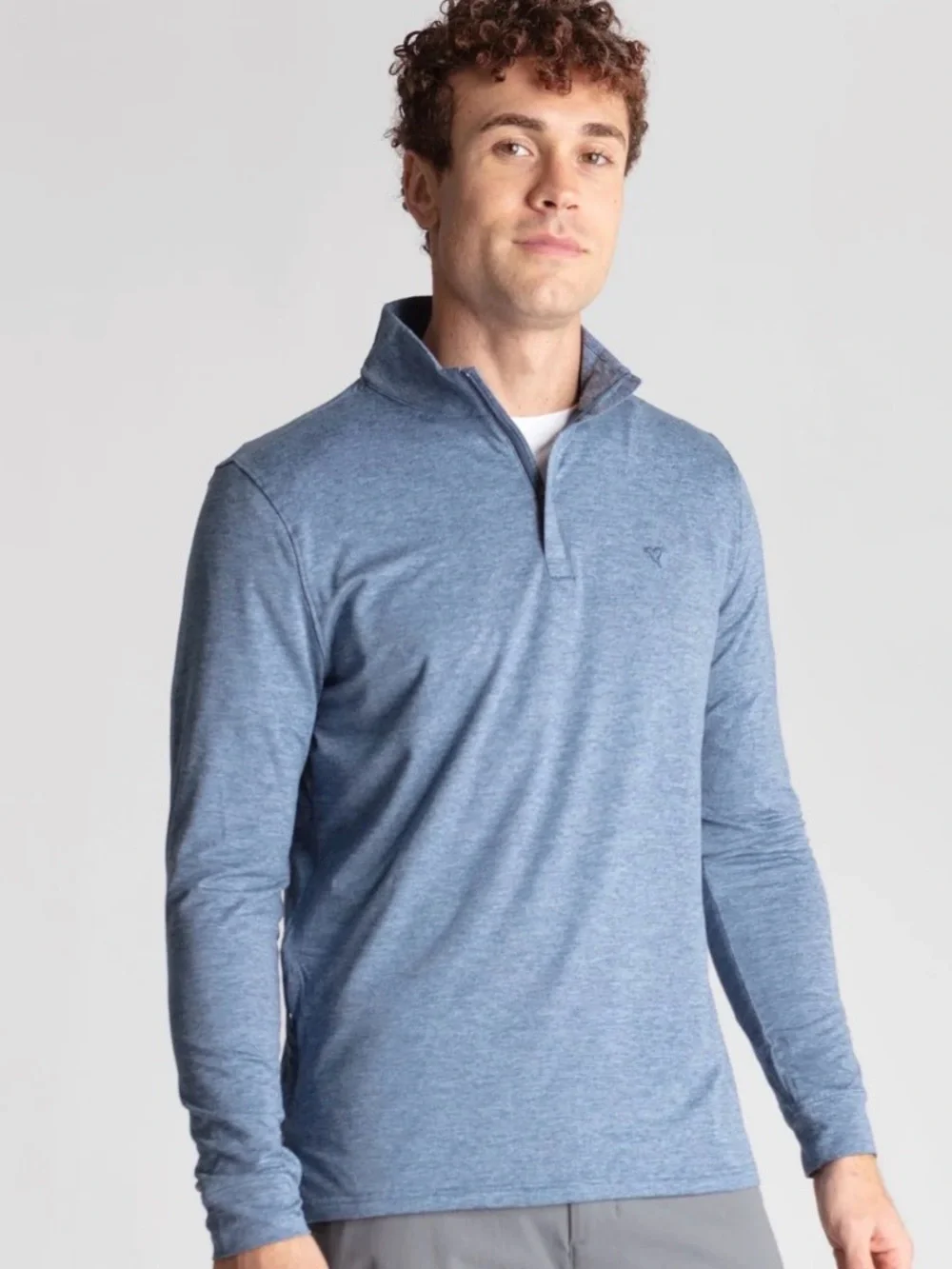 Birddogs Vintage Indigo Heather Quarter-Zip Pullover Men’s Size Medium